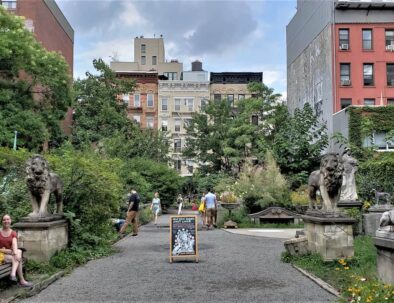 Vista de los Jardines de Elisabeth St., SOHO por NY a tus pies