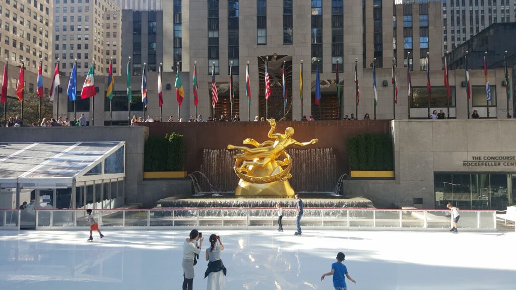 Pista de patinaje sobre hielo del Rockefeller Center, Medio Manhattan, por Paloma Moro Hernández
